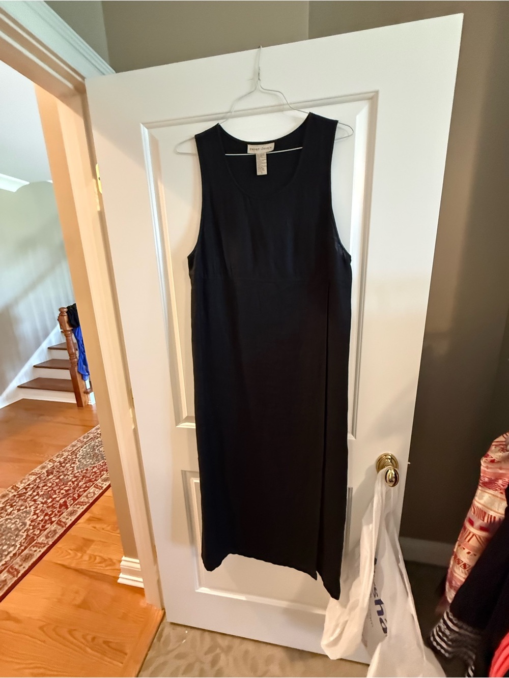 Classic Black Sleeveless Midi Dress